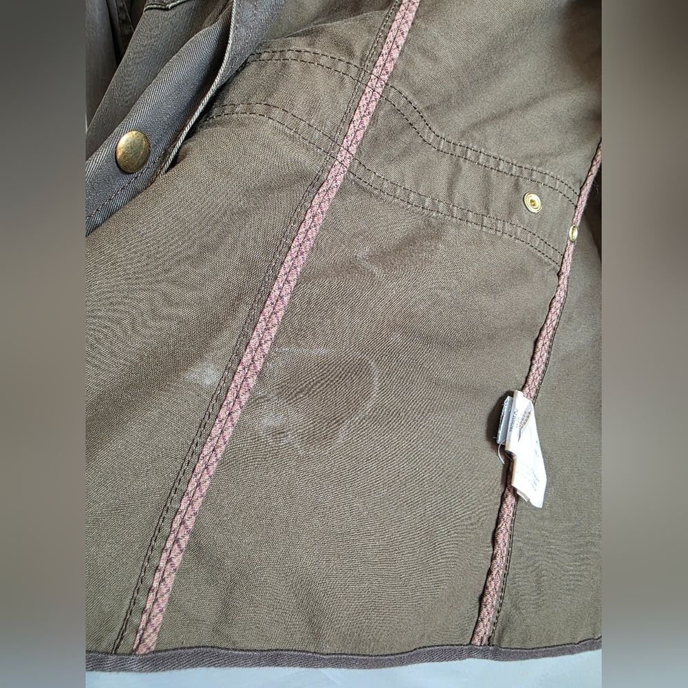 J.Crew Women's The Downtown Field Jacket Green Size XS Distressed - Picture 10 of 11